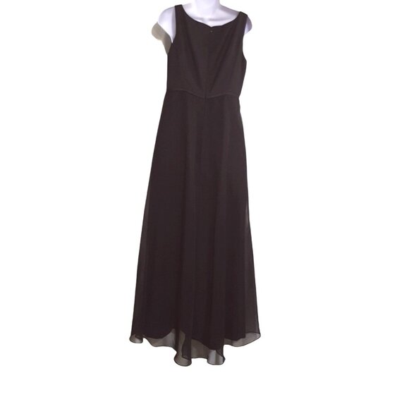After Six Vintage Womens Dress Maxi Sleeveless Black Evening Formal Medium - Picture 5 of 9